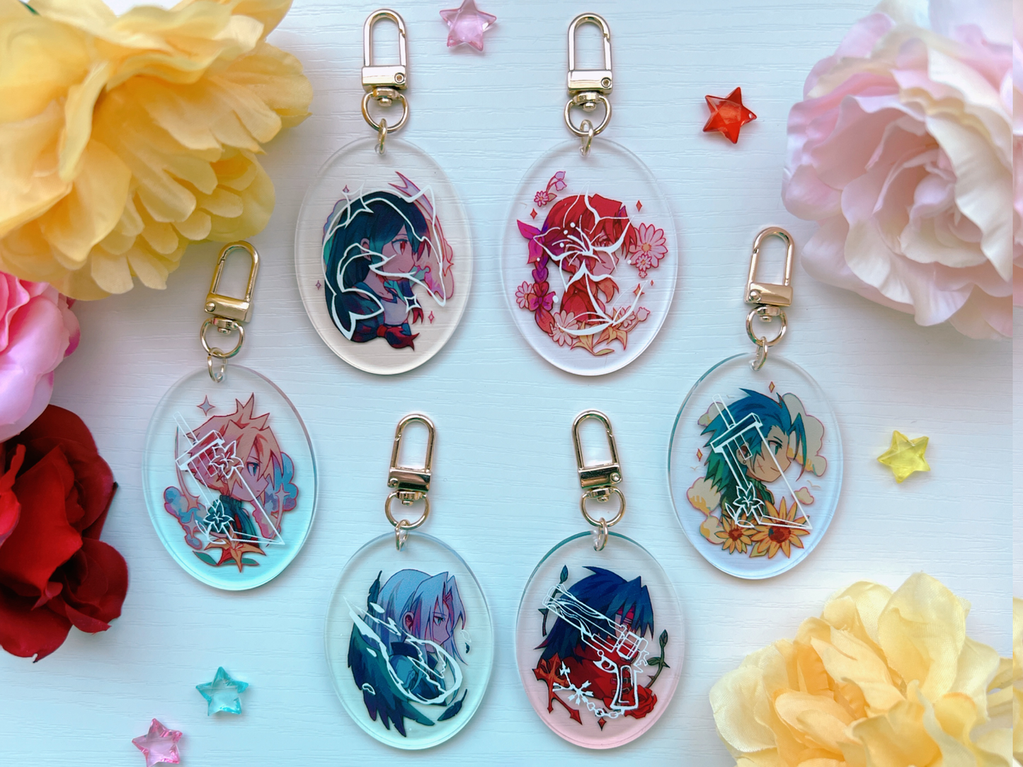 FF7 2.5" Acrylic Charms