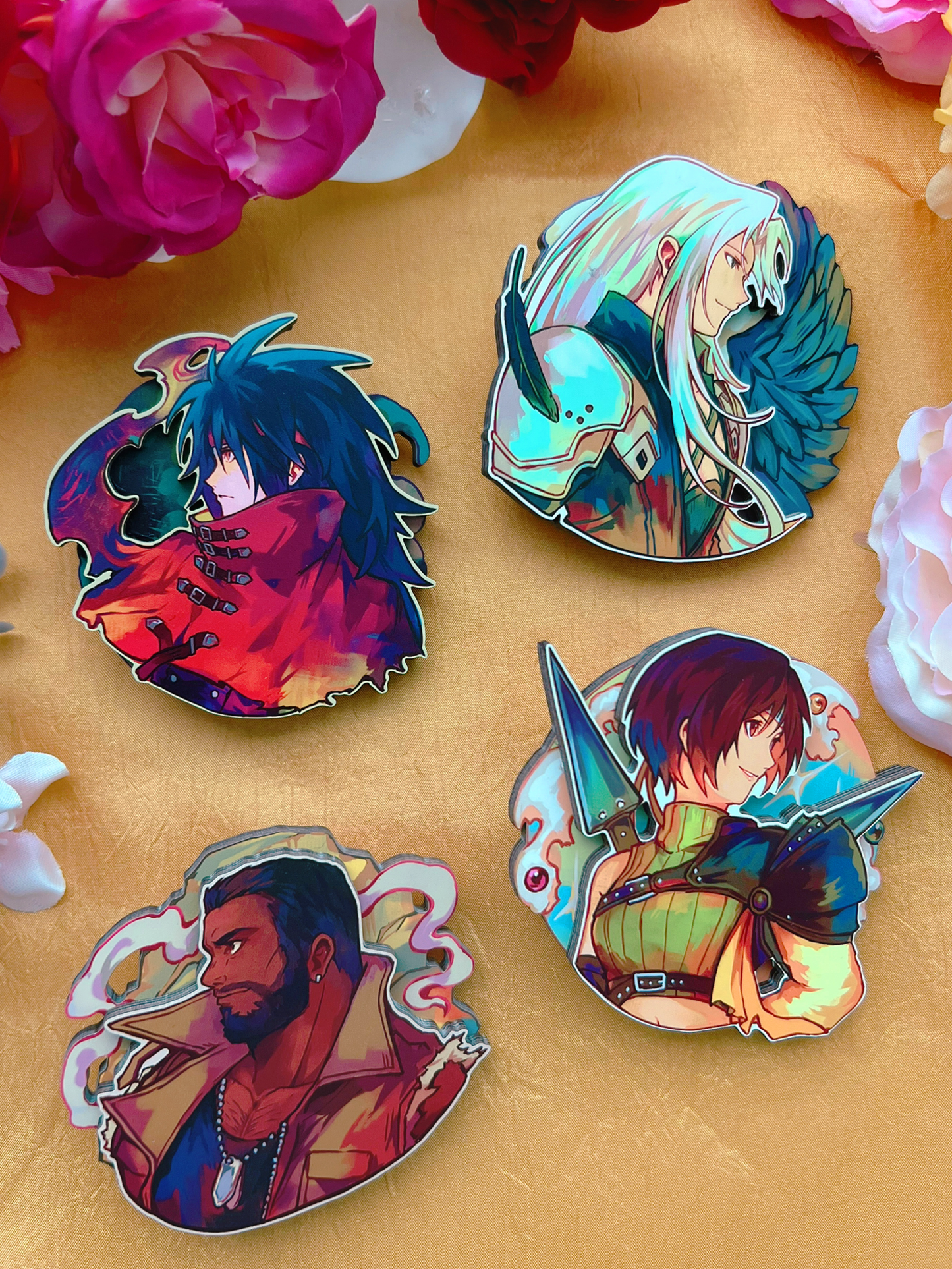FF7 3" Layered Wood Pins