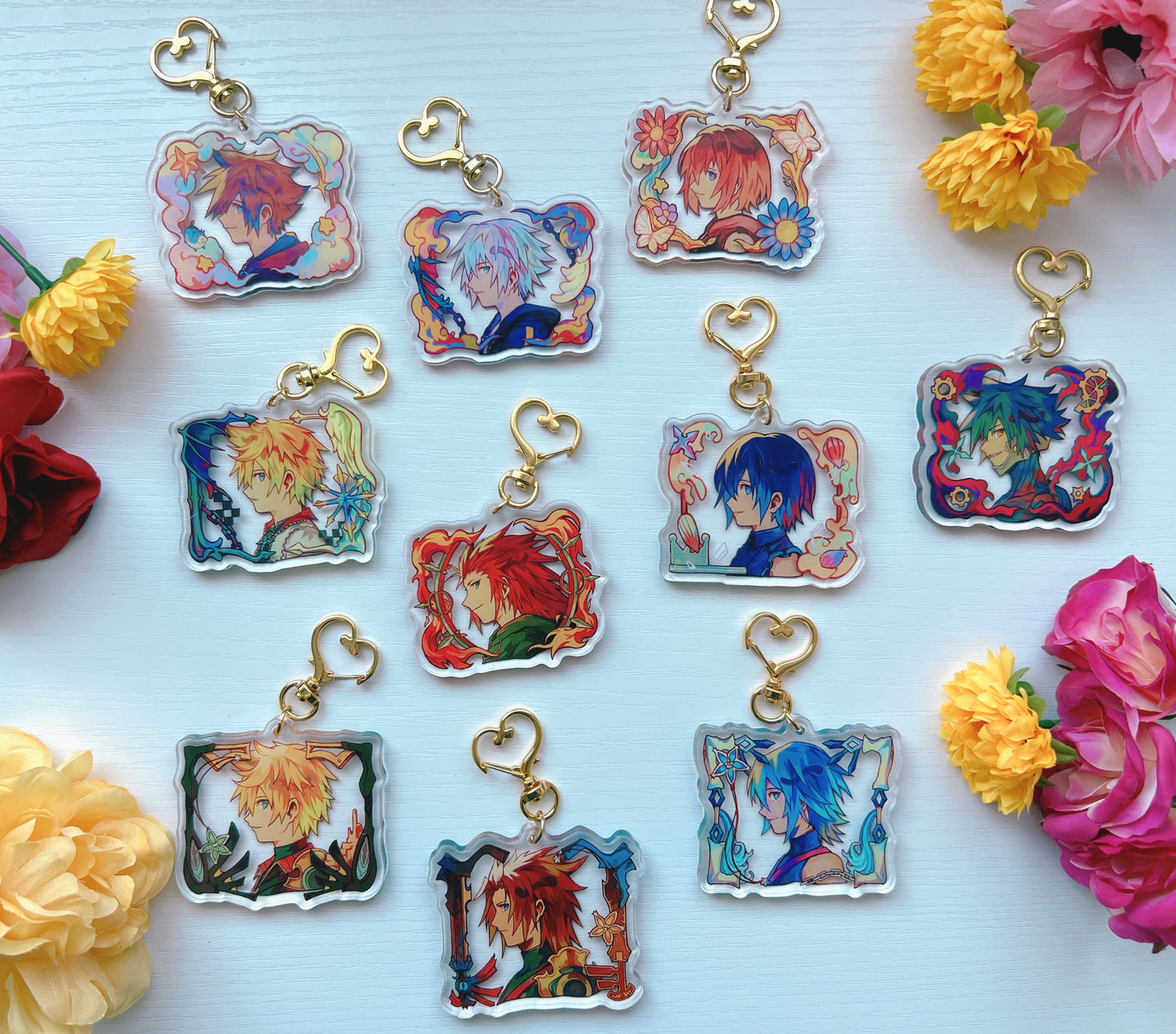 Kingdom Hearts 2.5" 3D Acrylic Charms