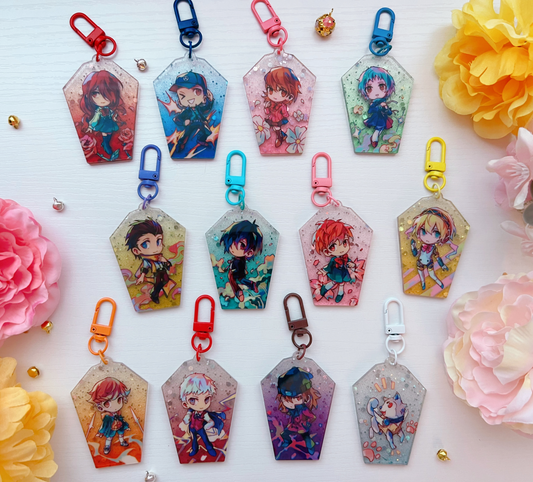 P3 2.5" Glitter Acrylic Charms