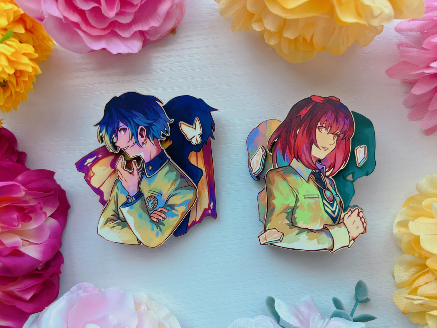 Persona 3" Layered Wood Pins