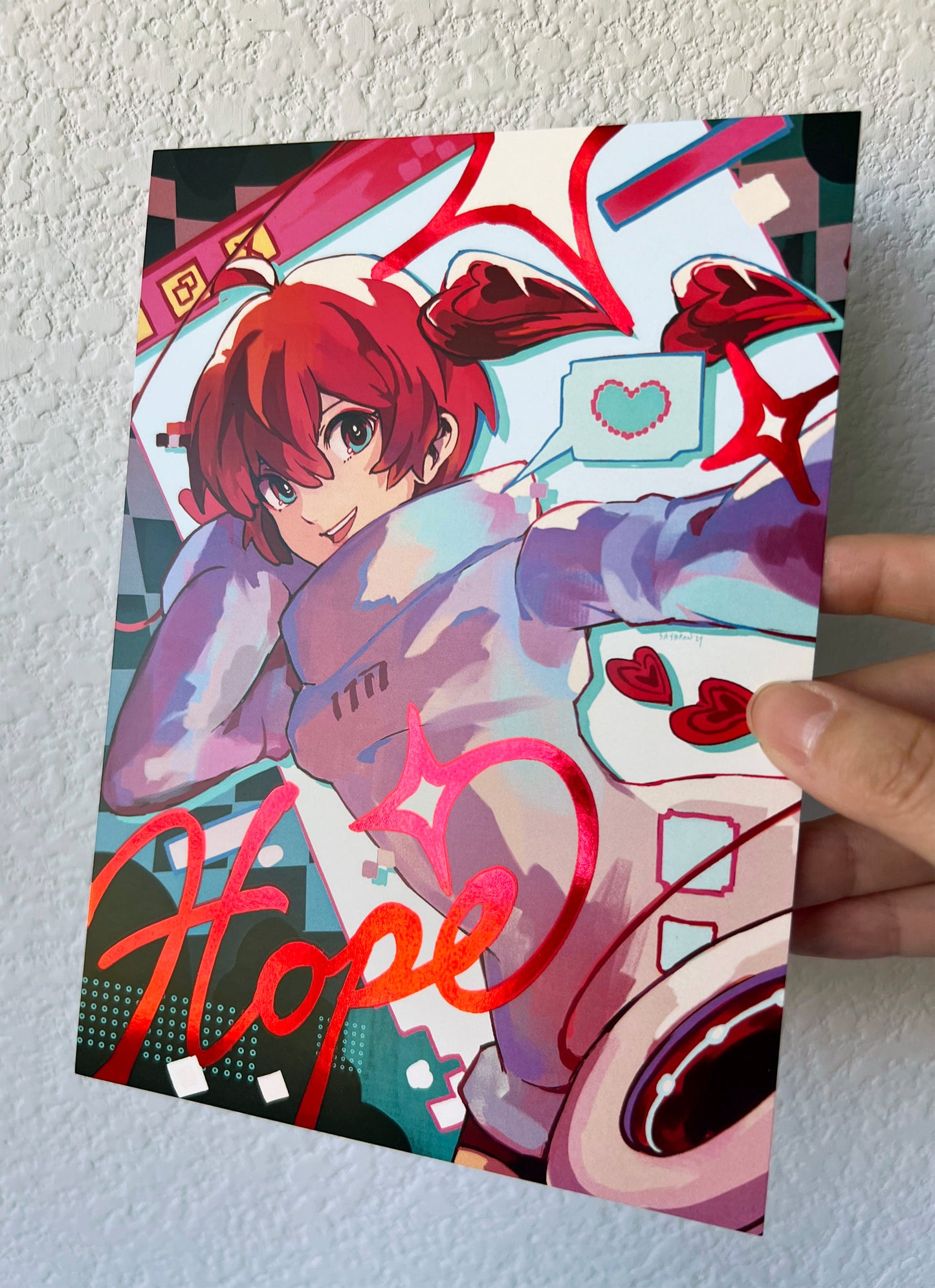 P5 Sophia "Hope" 5x7" Mini Foil Print