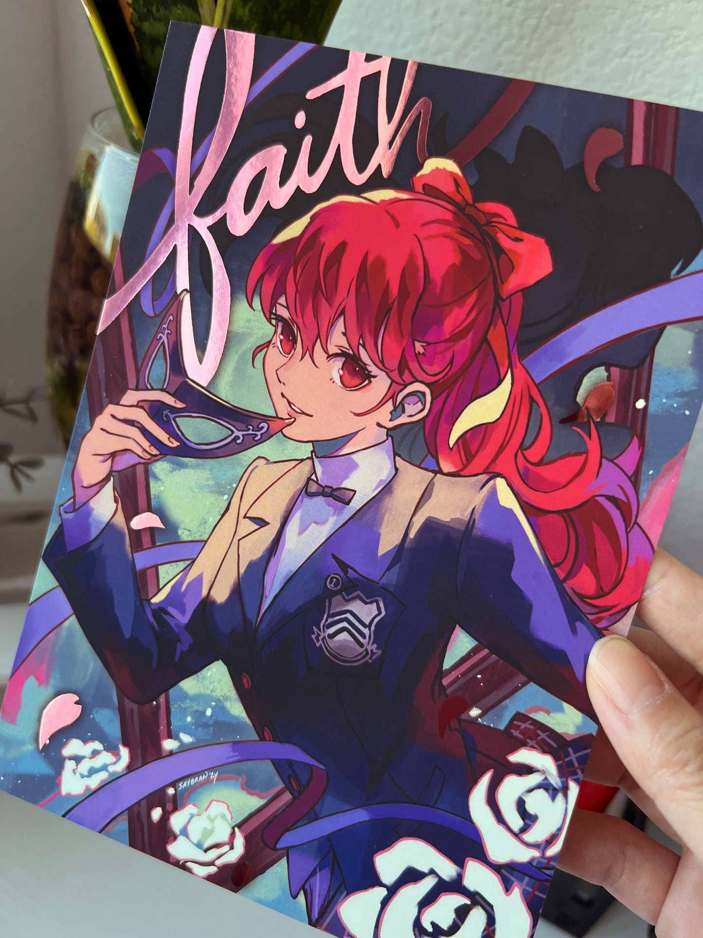 P5 Sumire Yoshizawa "Faith" 5x7" Mini Foil Print