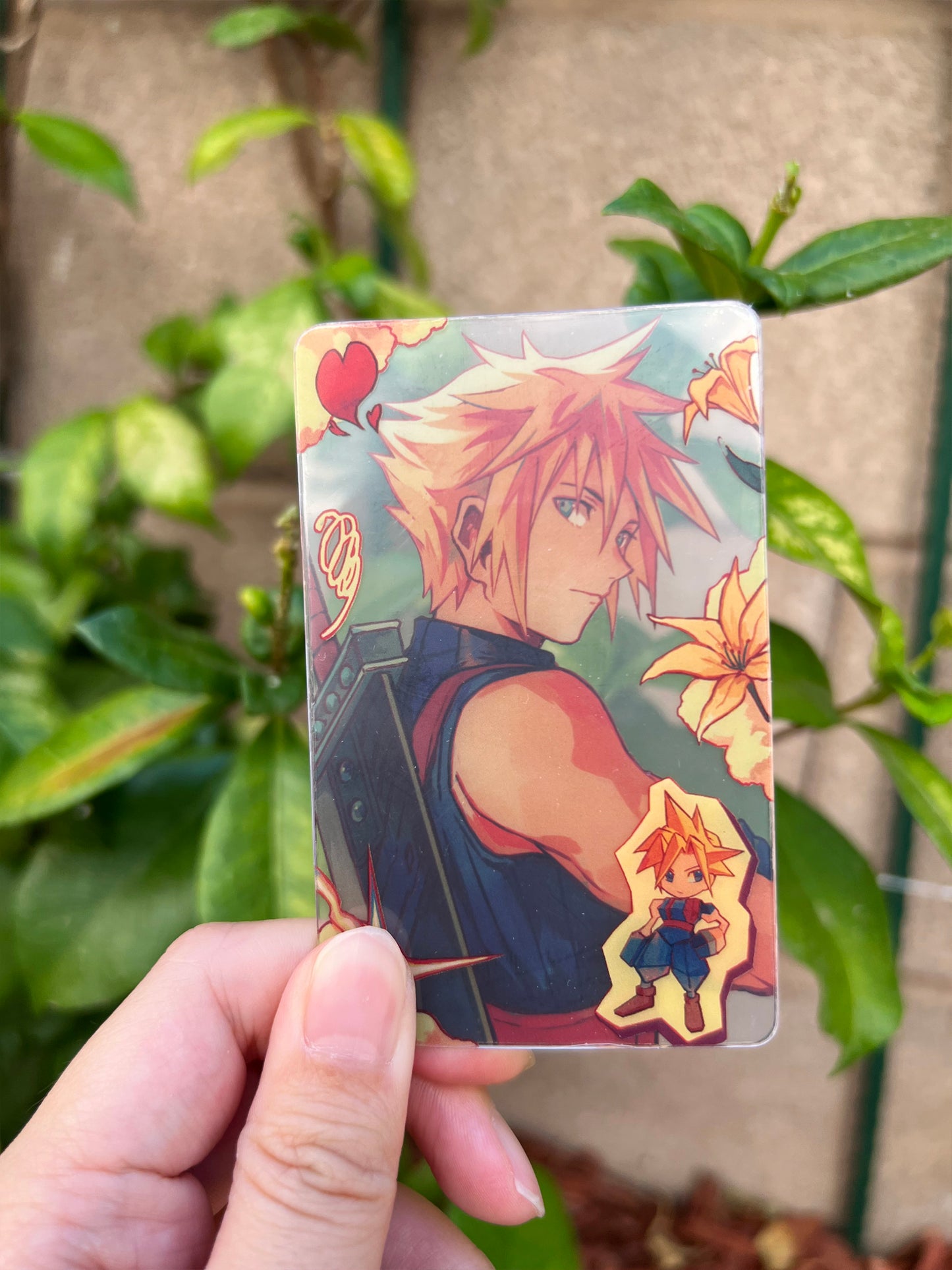 FF7 Zack & Cloud Clear Photocards