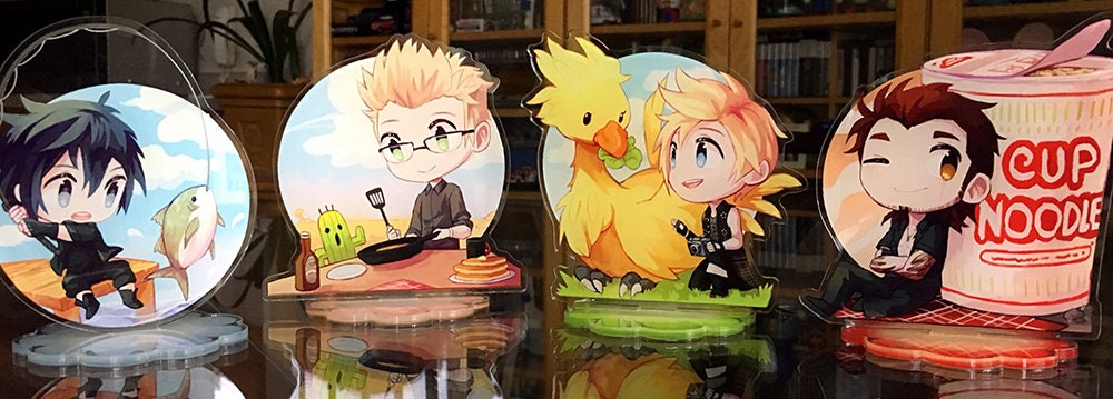 Final Fantasy XV 4.5" Clear Acrylic Stands