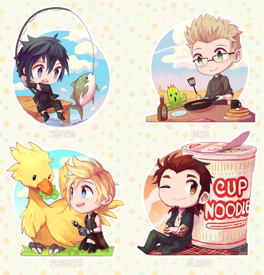 Final Fantasy XV 4.5" Clear Acrylic Stands