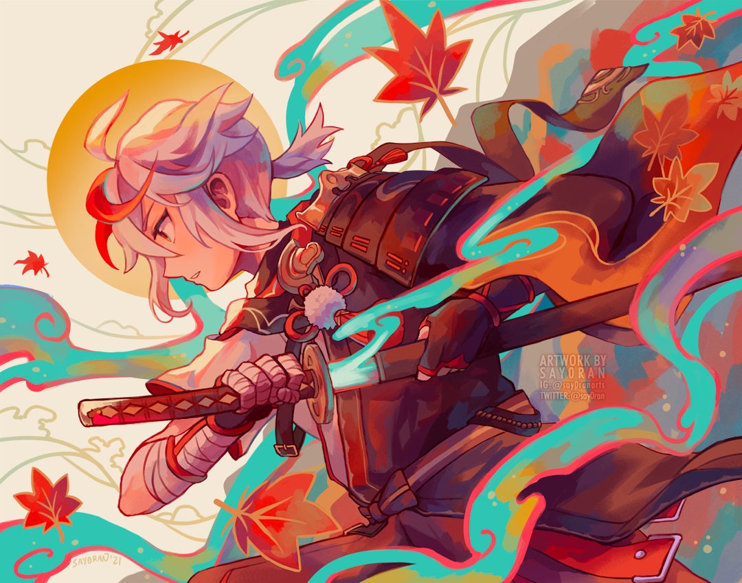 Genshin Impact Kazuha Print 11x14"