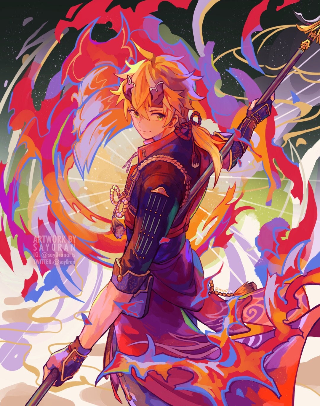 Genshin Impact Thoma Print 11x14"