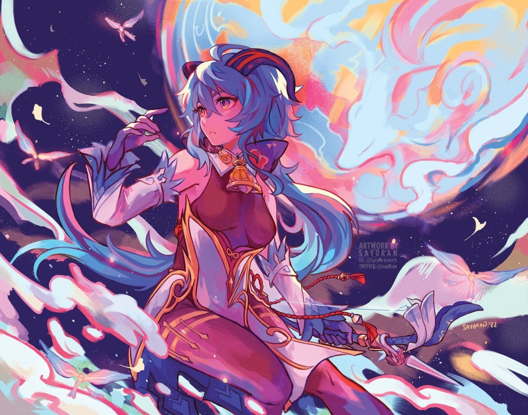 Genshin Impact Ganyu Print 11x14"