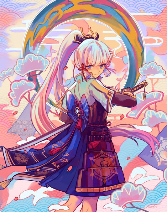 Genshin Impact Ayaka Print 11x14"