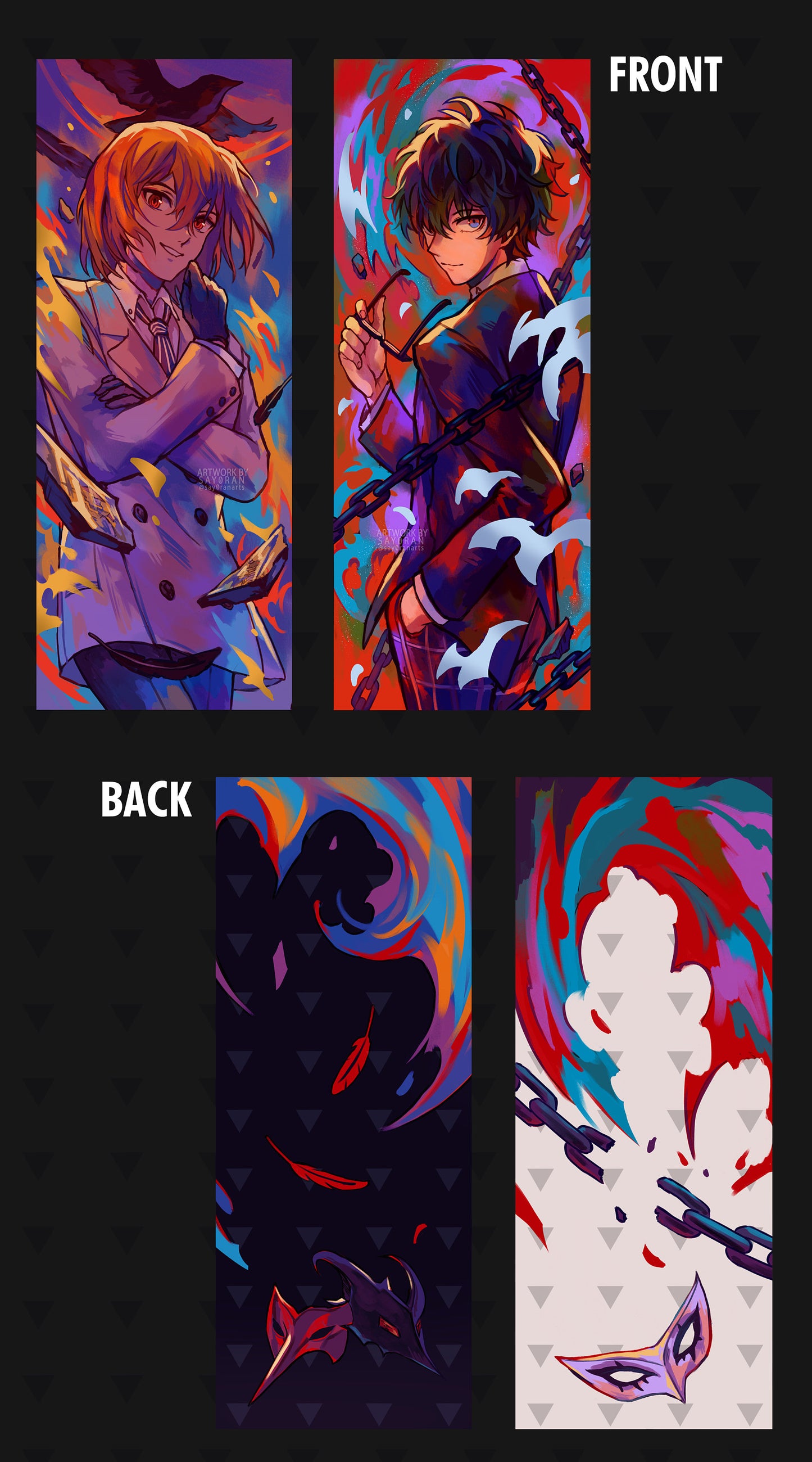 P5 Joker & Crow Foil Bookmarks