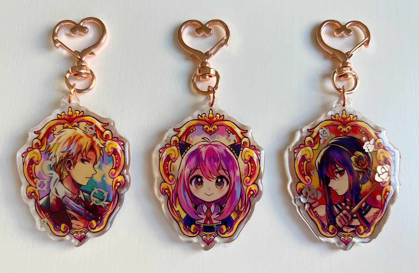 SxF 2.5" Silver Foil Acrylic Charms