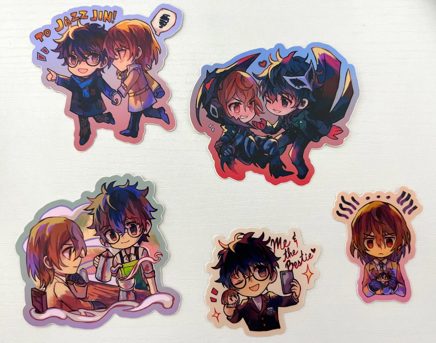 P5 Akechi & Joker Vinyl Stickers
