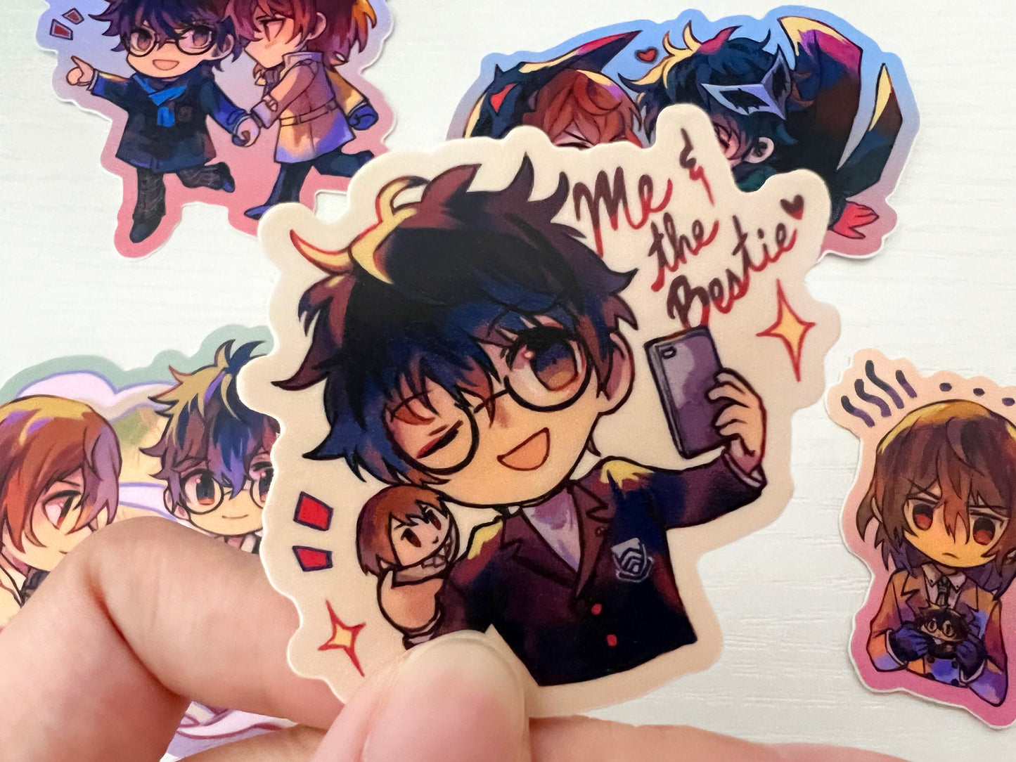P5 Akechi & Joker Vinyl Stickers