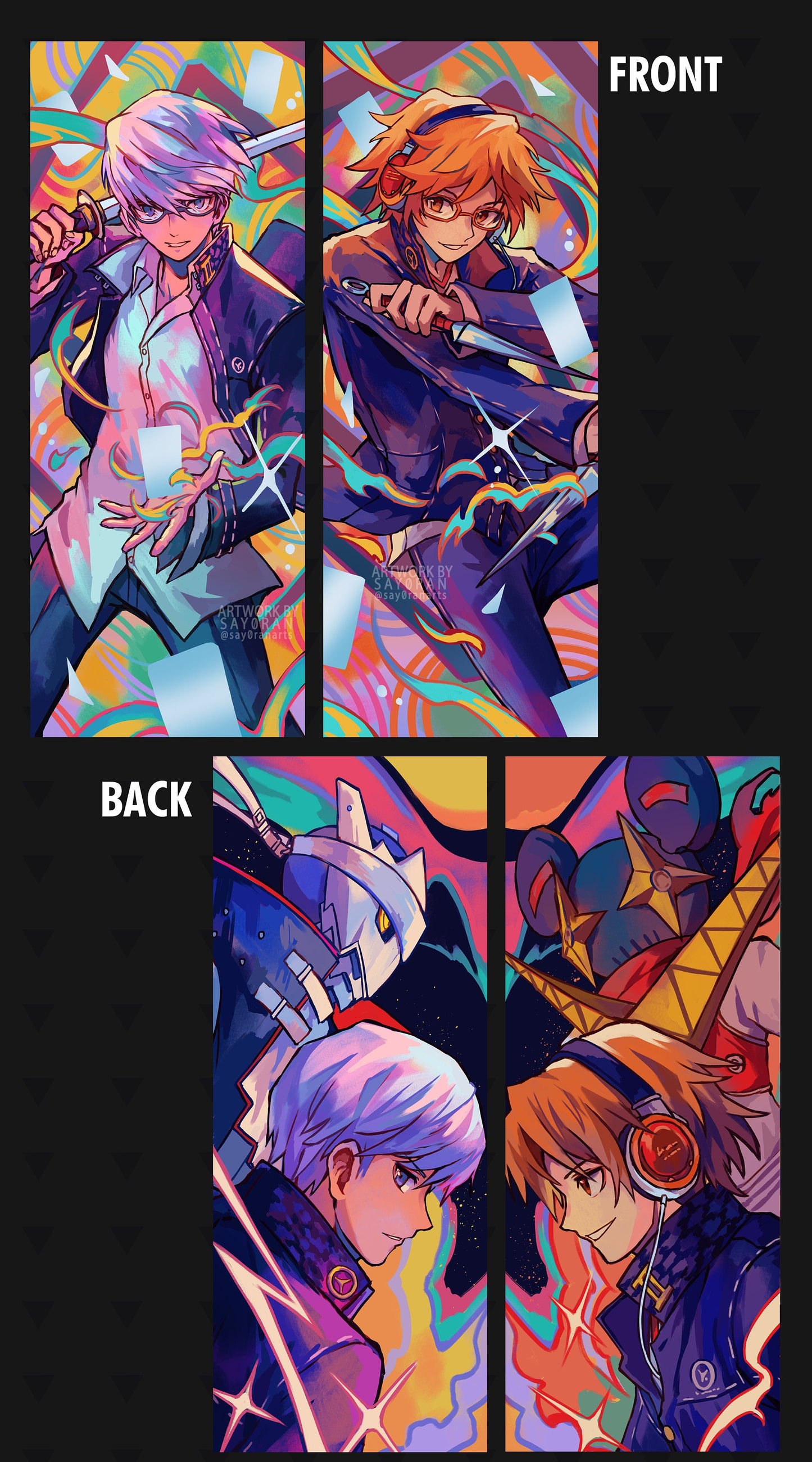 P4 Yu & Yosuke Foil Bookmarks