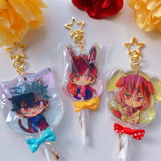 P5 Royal Trio Acrylic Lollipop Charms