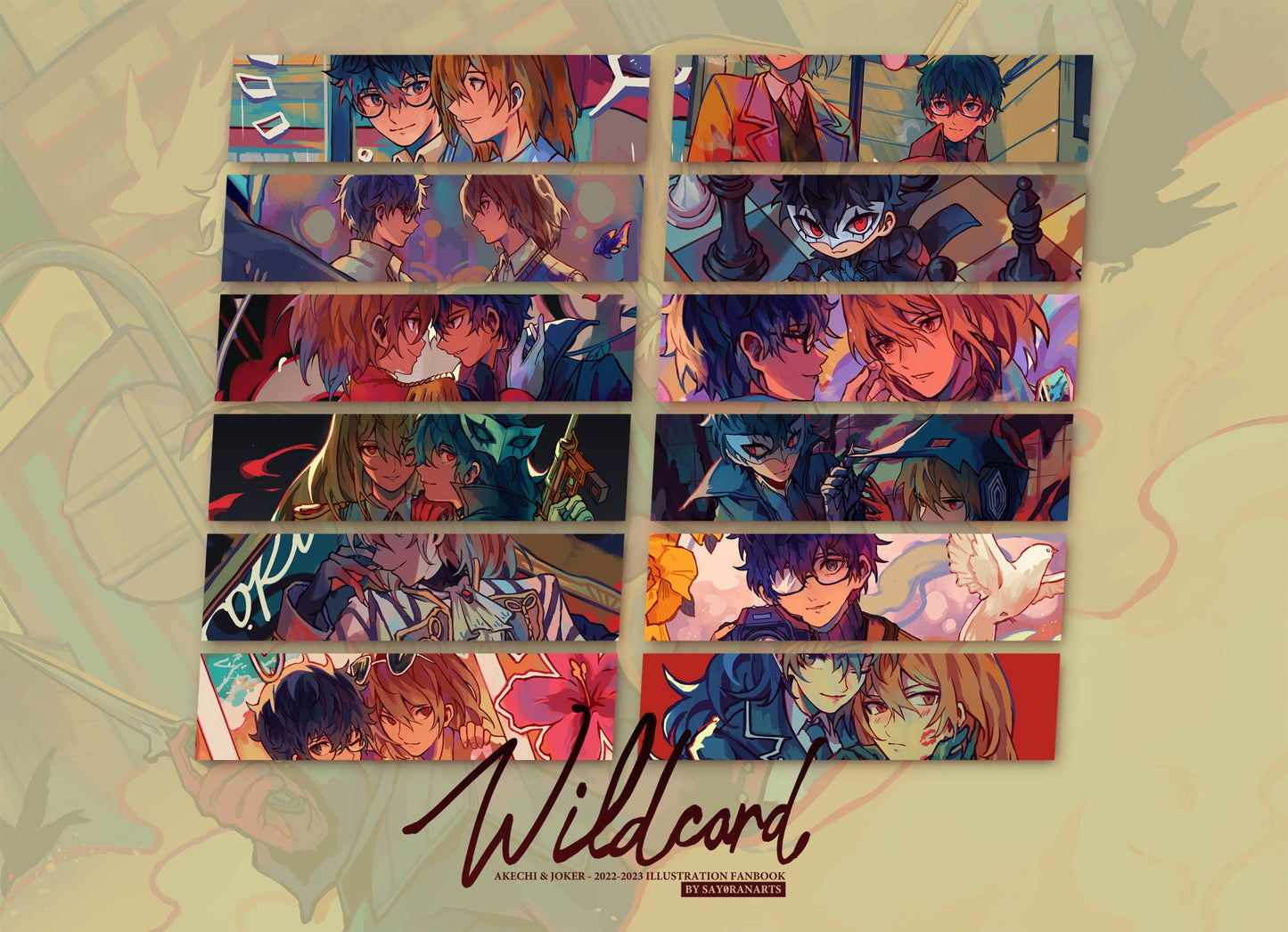 DIGITAL PDF - P5 Akechi & Joker WILDCARD Illustration Fanbook