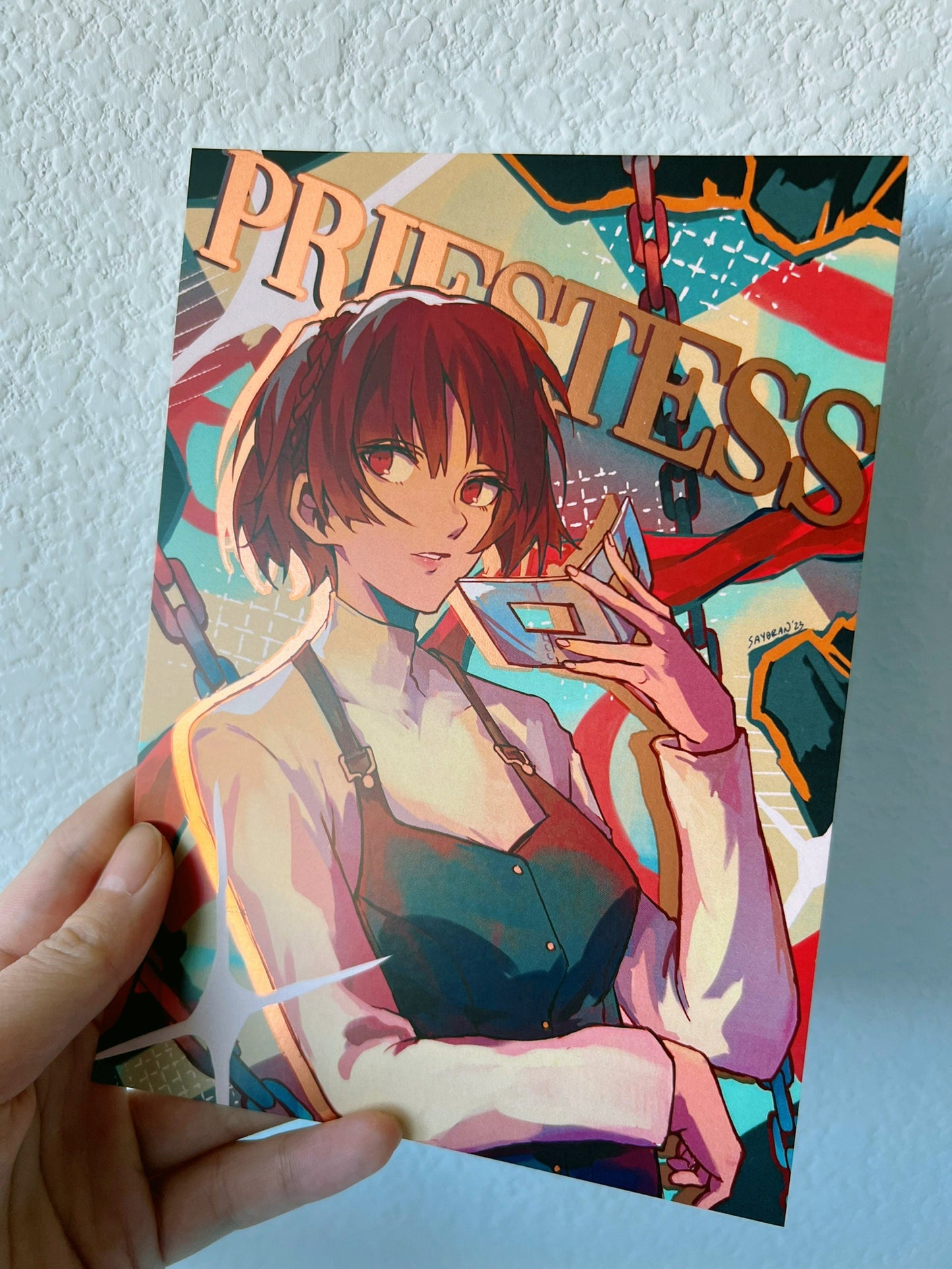 P5 Makoto Niijima "Priestess" 5x7" Mini Foil Print