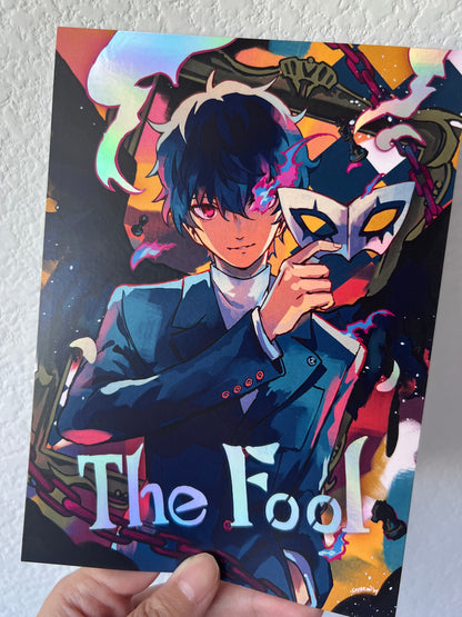 P5 Joker "The Fool" 5x7" Mini Foil Print