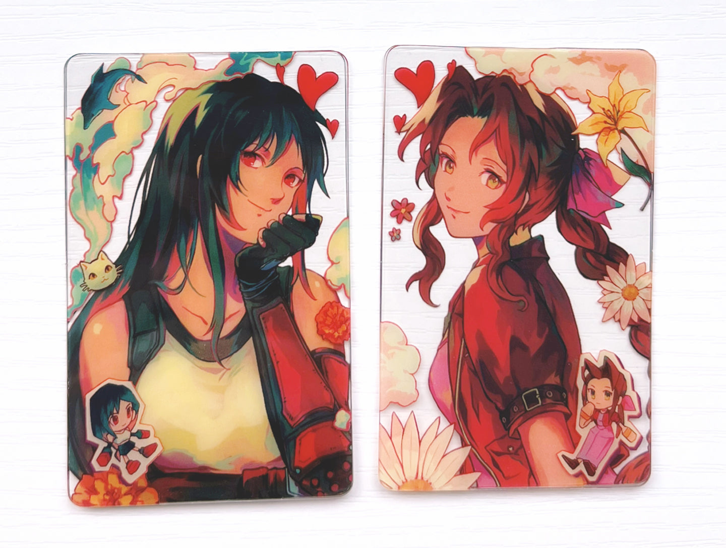 FF7 Tifa & Aerith Clear Photocards