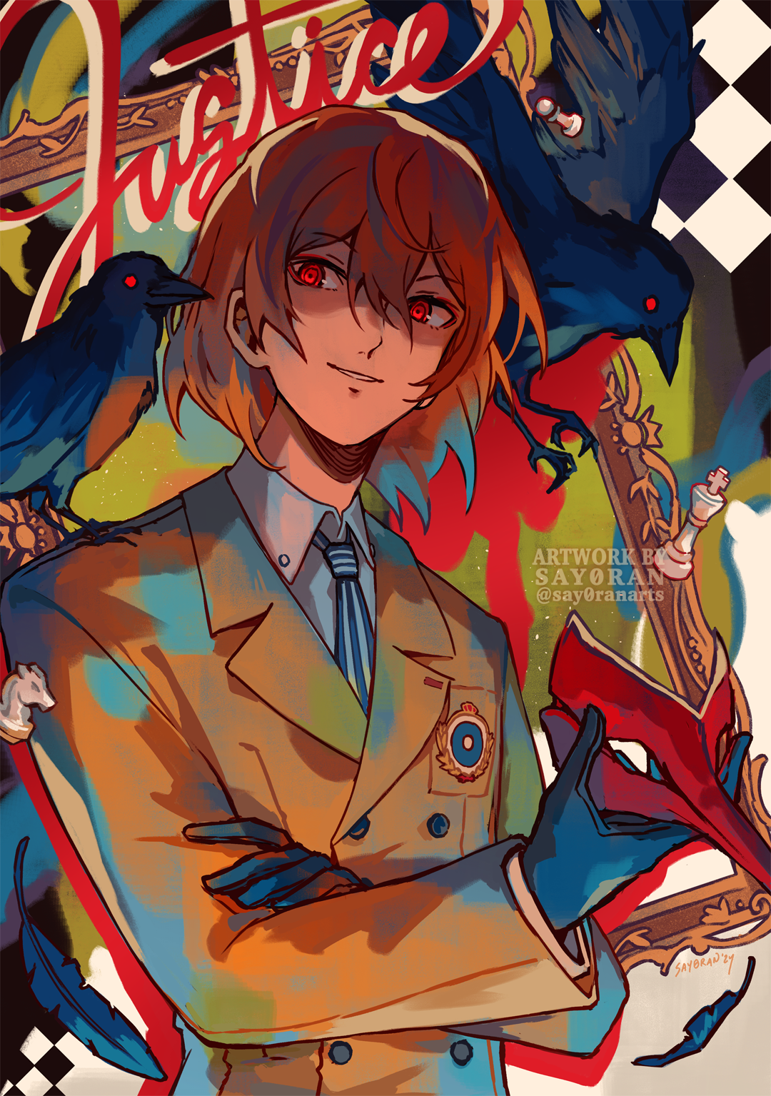 P5 Goro Akechi "Justice" 5x7" Mini Foil Print