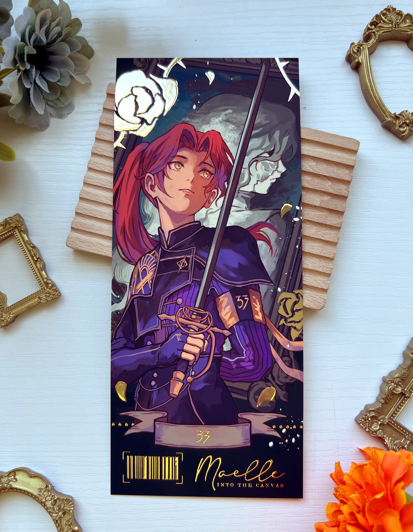 E33 Maelle Foil Rack Card