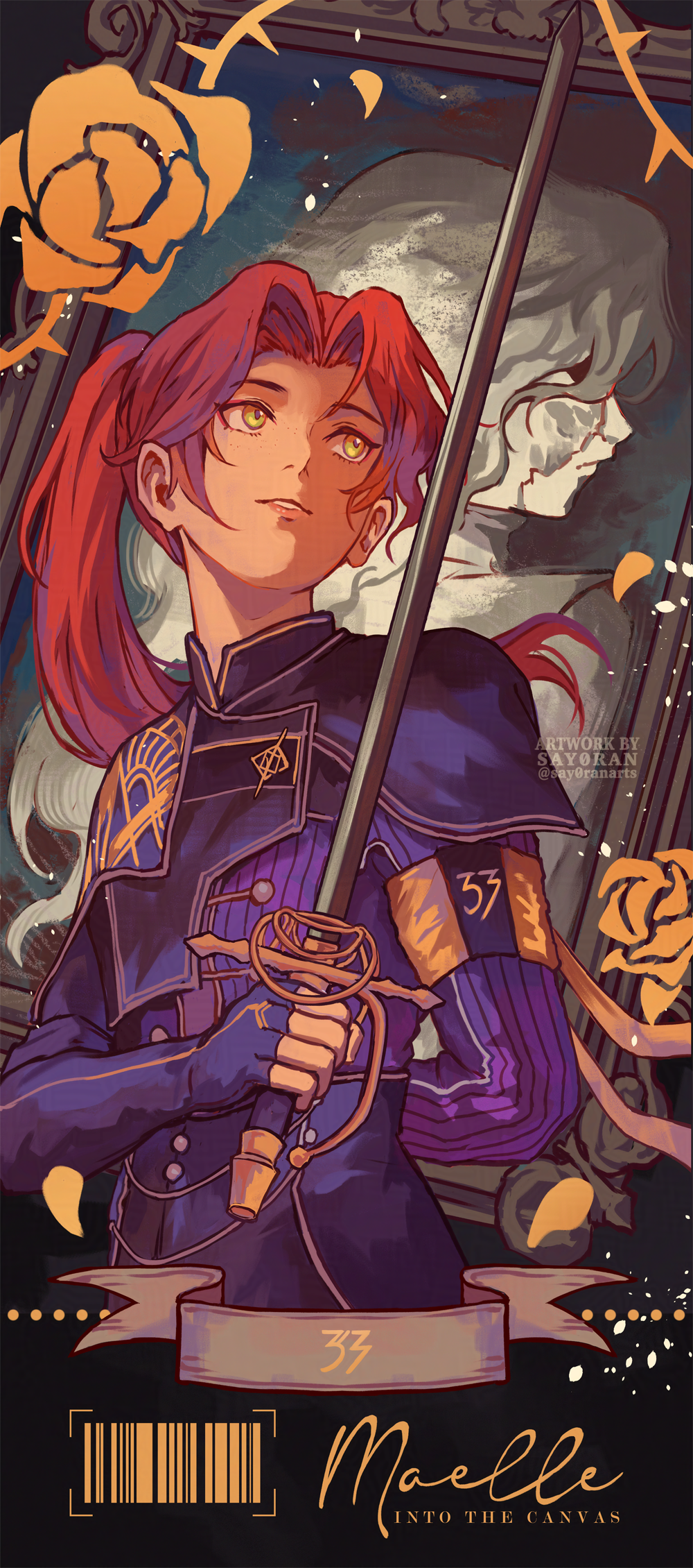 E33 Maelle Foil Rack Card