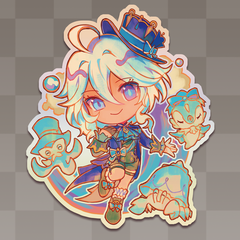 Genshin Impact Furina 3" Holo Sticker