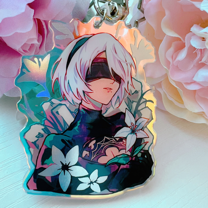 Nier Automata 3" Rainbow Foil Acrylic Charms