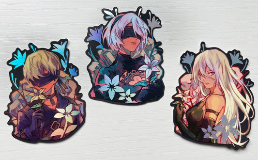Nier Automata 3" Holo Foil Stickers