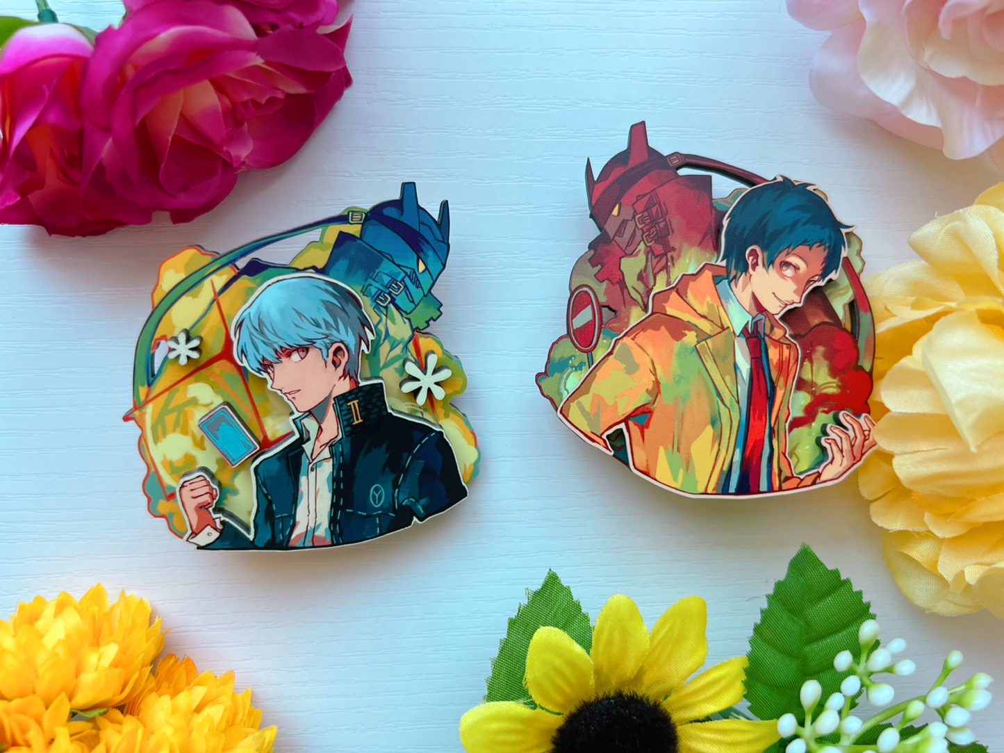 Persona 3" Layered Wood Pins