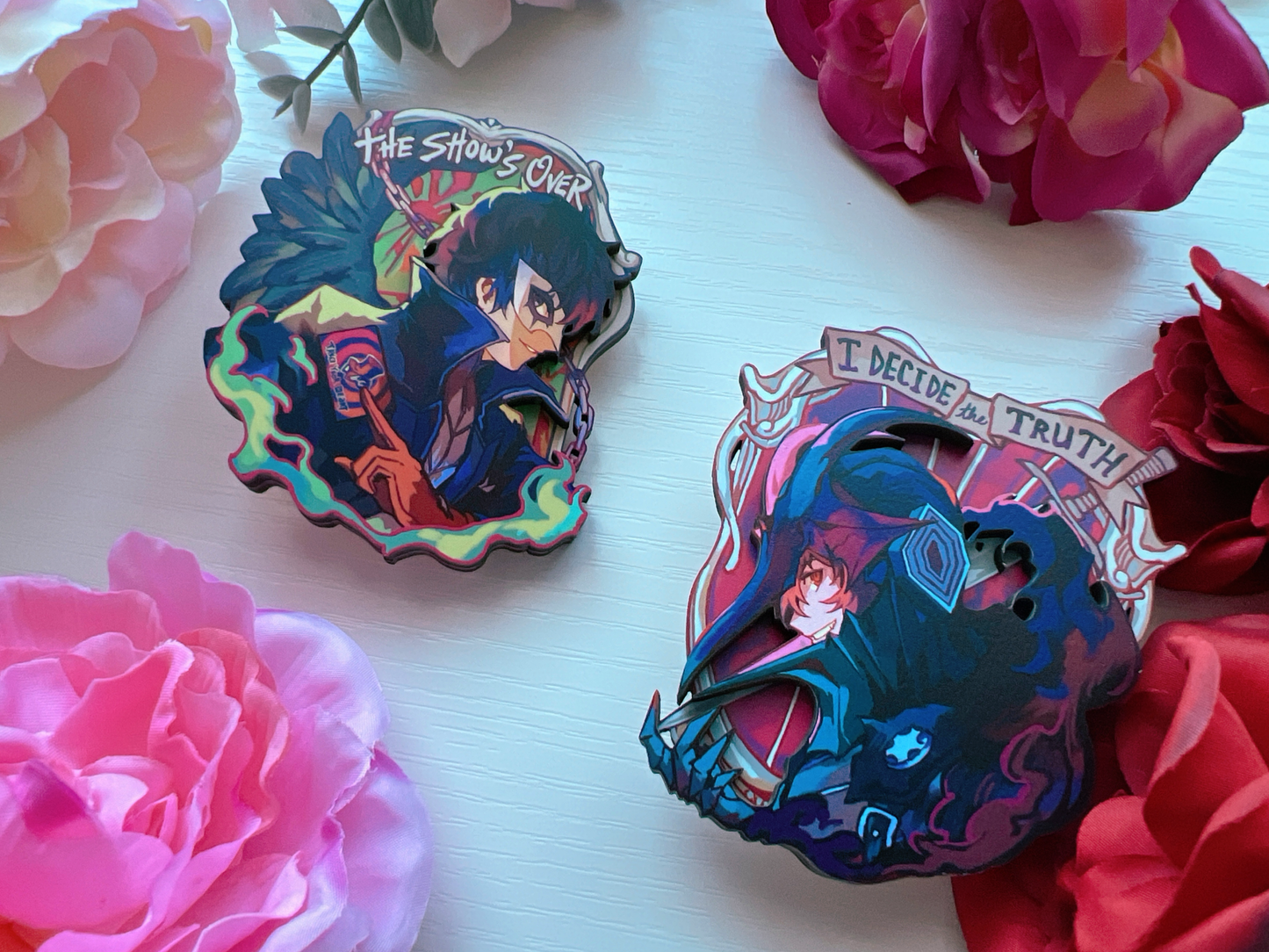 Persona 3" Layered Wood Pins