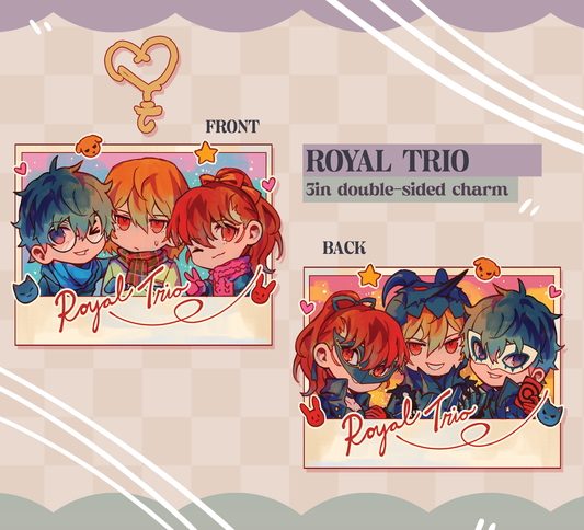 P5 Royal Trio 3" Rainbow Acrylic Charm