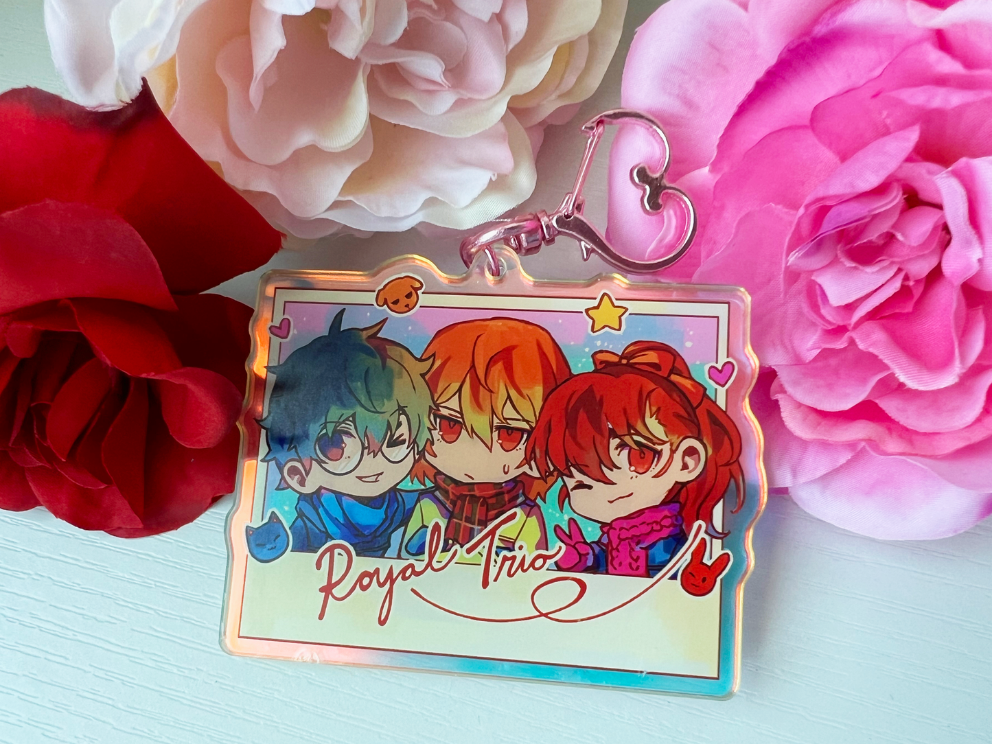 P5 Royal Trio 3" Rainbow Acrylic Charm