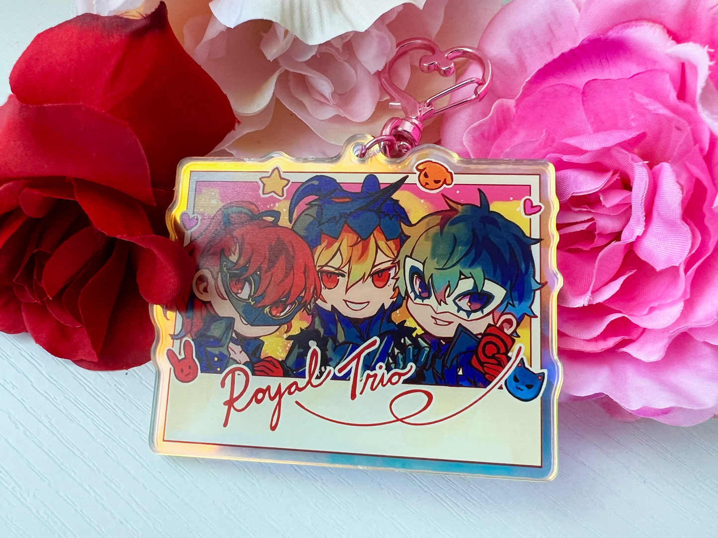 P5 Royal Trio 3" Rainbow Acrylic Charm