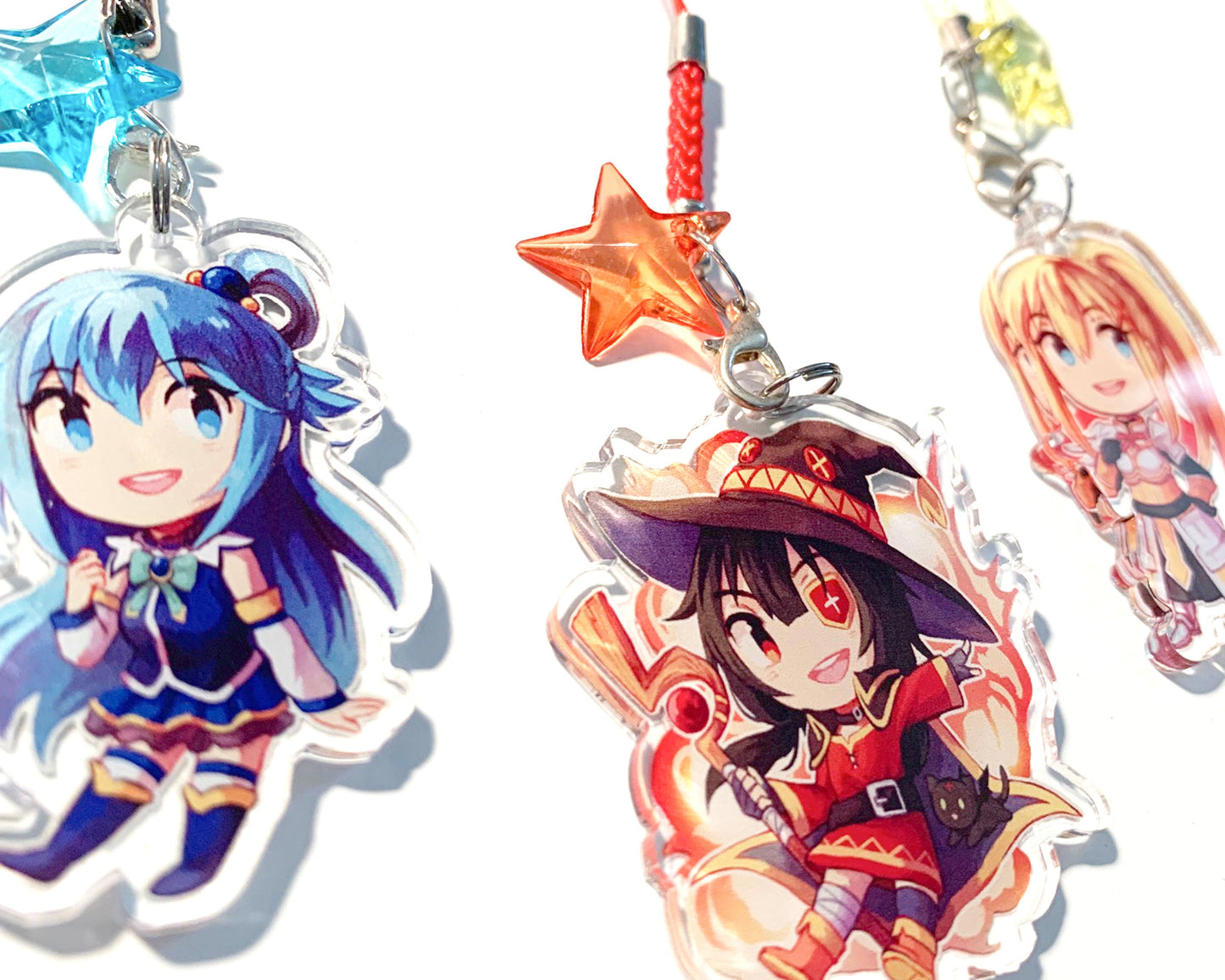 Konosuba 2" Clear Double-sided Acrylic Charms