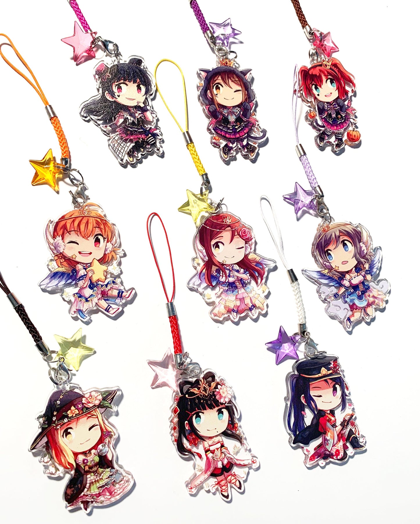 Love Live Aqours 2" Clear Double-sided Acrylic Charms