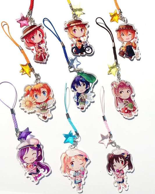 Love Live Muse 2" Clear Double-sided Acrylic Charms