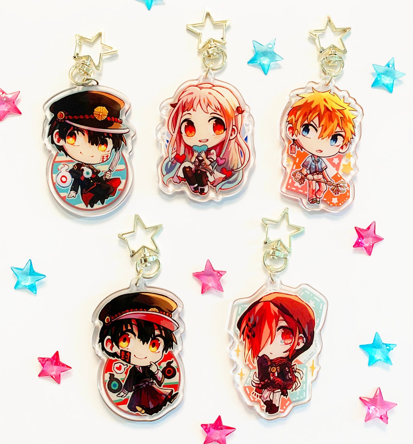 Hanako-kun 2.5" Clear Double-Sided Acrylic Charms