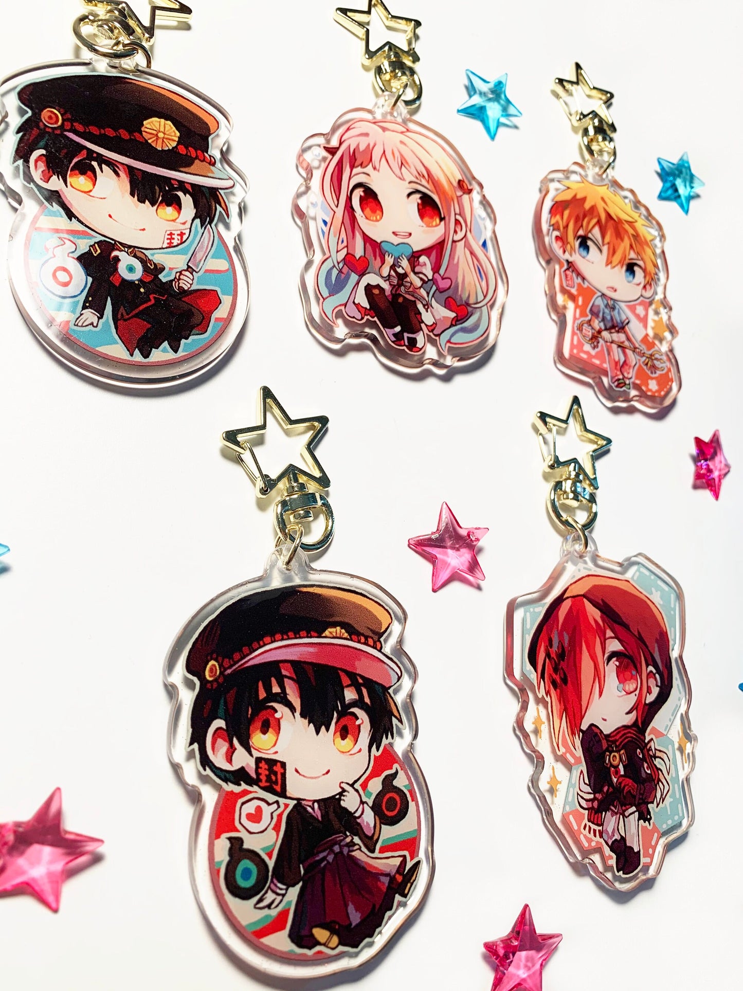 Hanako-kun 2.5" Clear Double-Sided Acrylic Charms