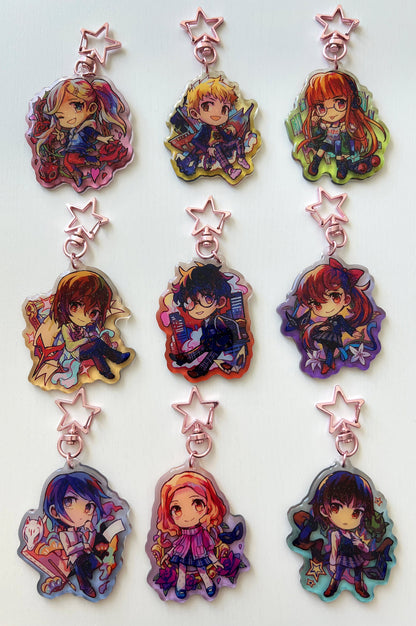 P5 2.5" Glitter Epoxy Acrylic Charms