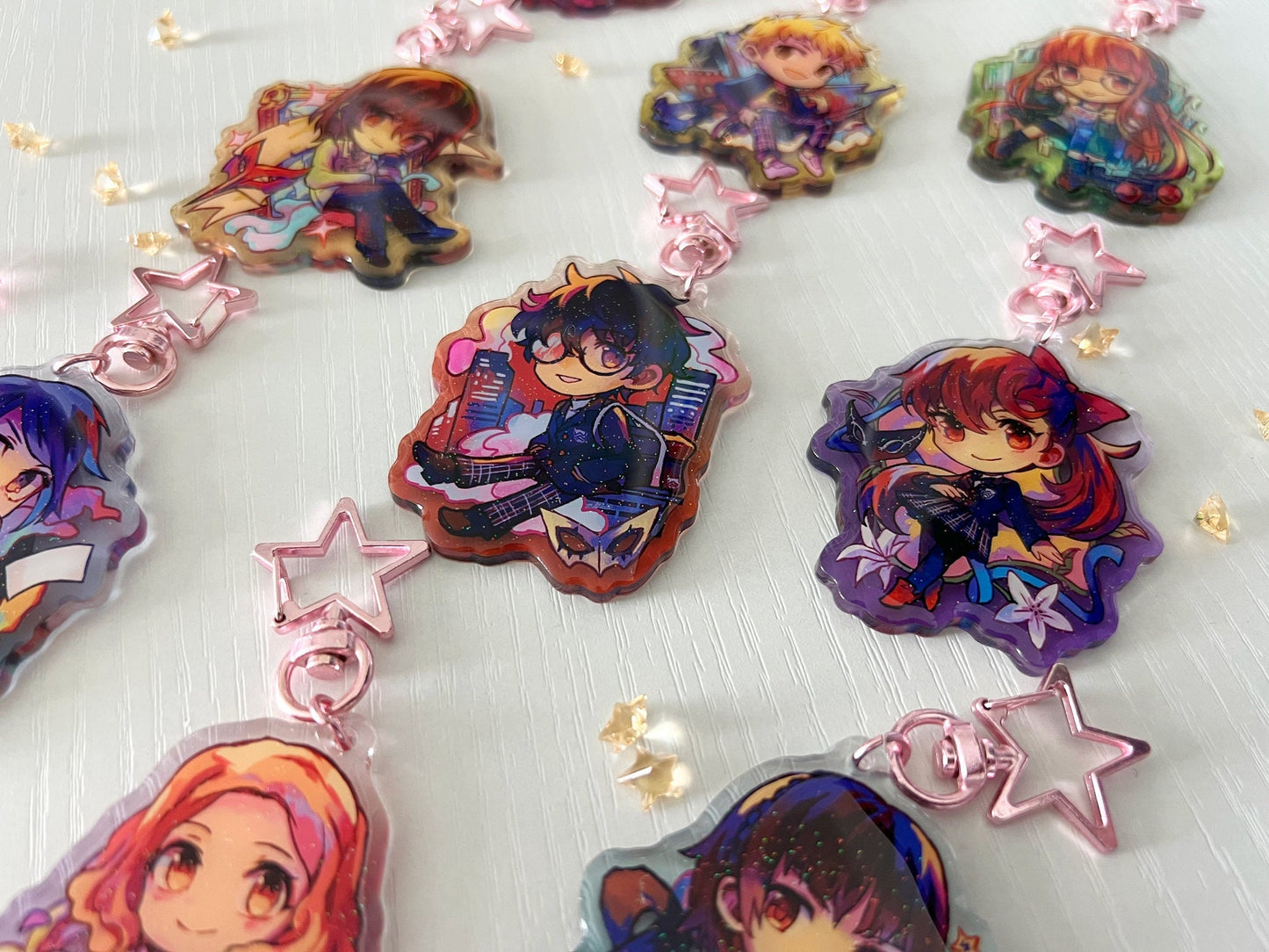 P5 2.5" Glitter Epoxy Acrylic Charms