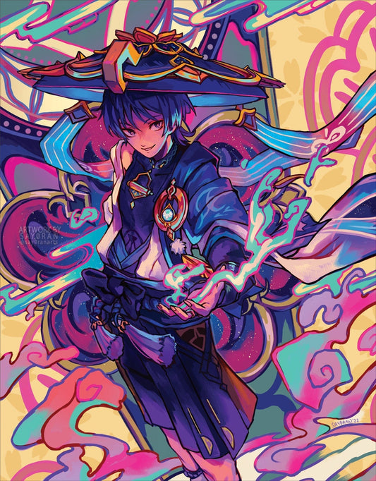 Genshin Impact Wanderer Print 11x14"