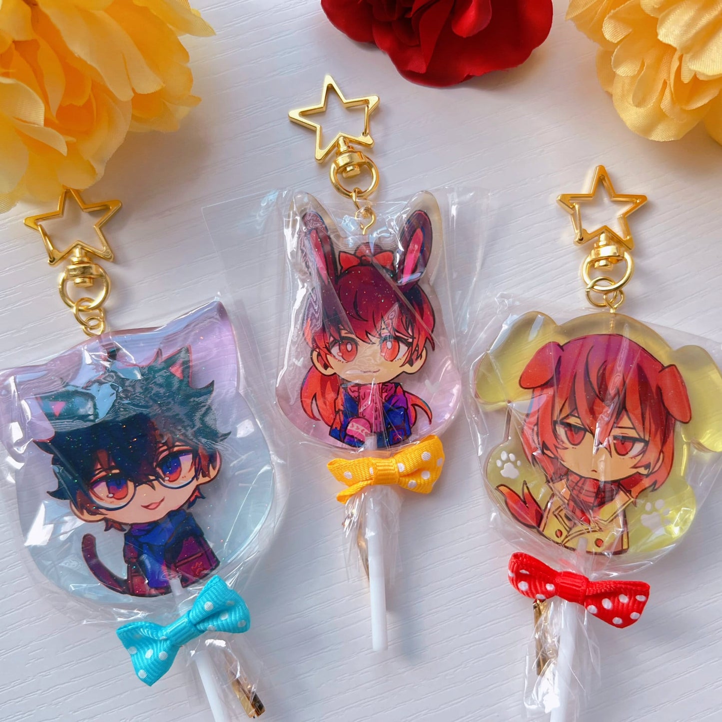 P5 Royal Trio Acrylic Lollipop Charms